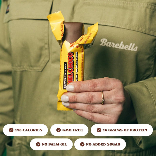 Soft Protein Bars Caramel Choco - 12 Count, 1.9Oz Bars - Protein Snacks with 16G of High Protein - Fluffy Chocolate Protein Bar with 2G of Total Sugars - Soft Protein Snack & Breakfast Bars