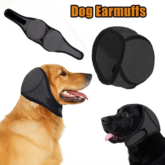 Anti Scare Dog Ear Muffs Noise Reducing Waterproof Head Hood Calming Anxiety Relief Ear Protection Swimming Grooming Fireworks