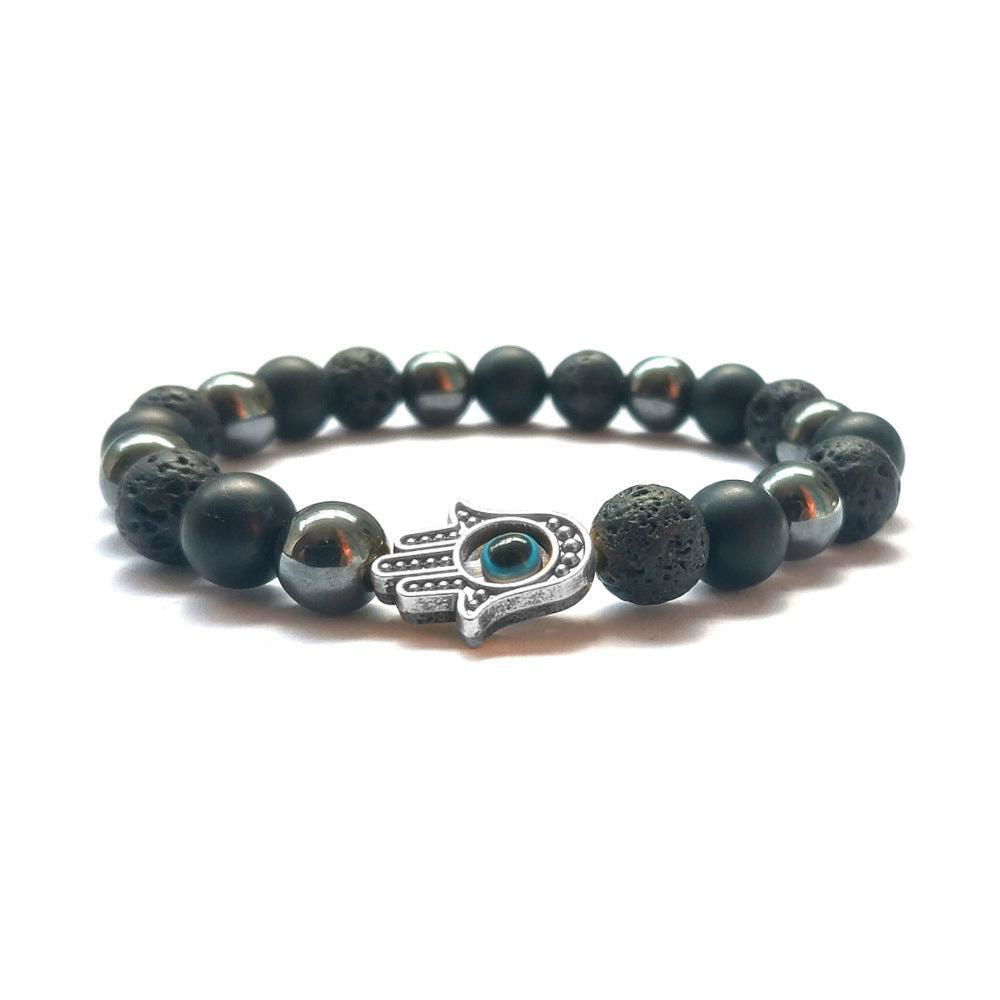 Handmade Buddha Hand Evil Eye Natural Stone Sports Bracelet - Jewelry Trends USA