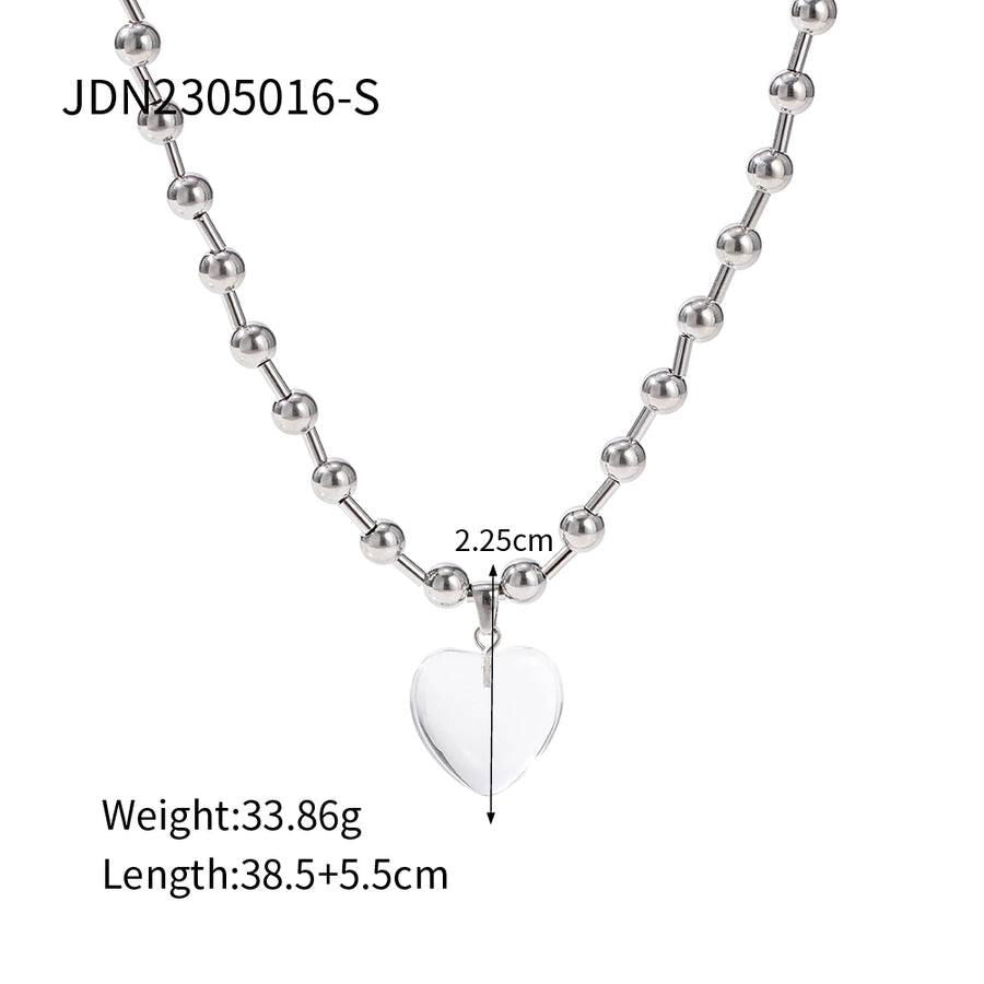Jewelry IG Style Heart Shape Stainless Steel Plating Necklace - Jewelry Trends USA