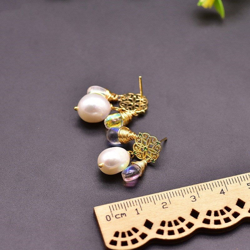 Original Natural Baroque Edison Pearl Earrings - Jewelry Trends USA