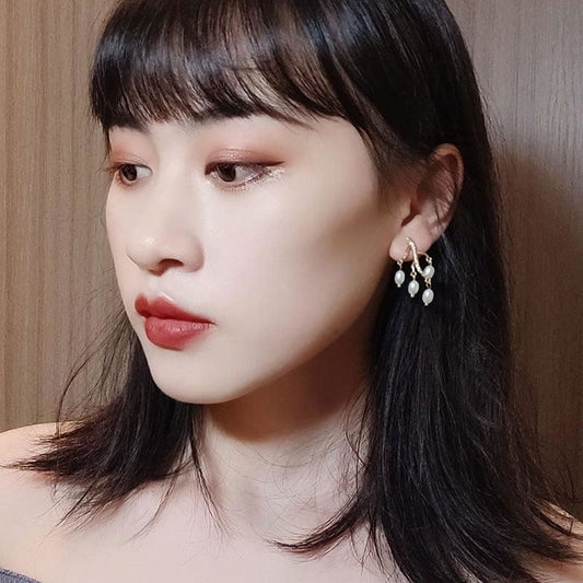 Pearl branch earrings earrings women - Jewelry Trends USA