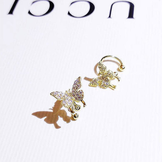 Trendy Korean Design Butterfly Super Fairy Ear Bone Stud Earrings - Jewelry Trends USA