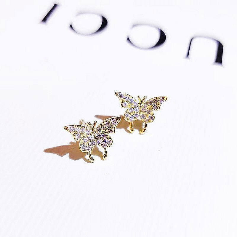 Trendy Korean Design Butterfly Super Fairy Ear Bone Stud Earrings - Jewelry Trends USA