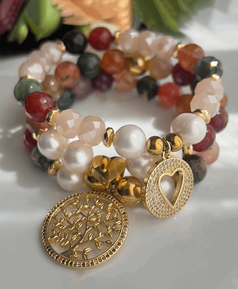 Warm Tones Tree of Life Bracelet - Jewelry Trends USA