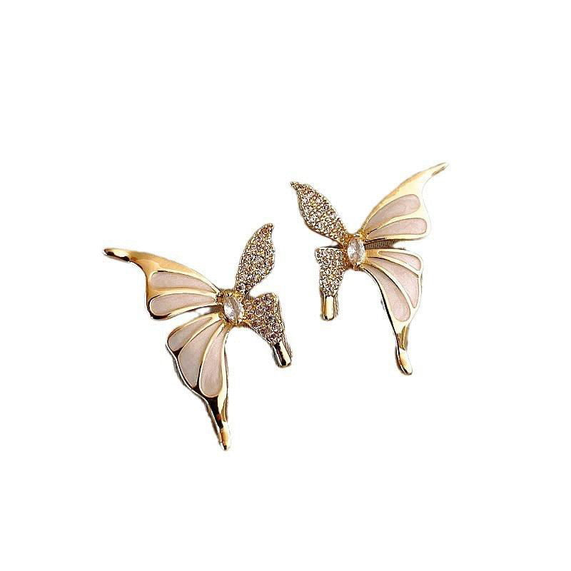 Women's Rhinestone Dripped Butterflies Stud Earrings - Jewelry Trends USA
