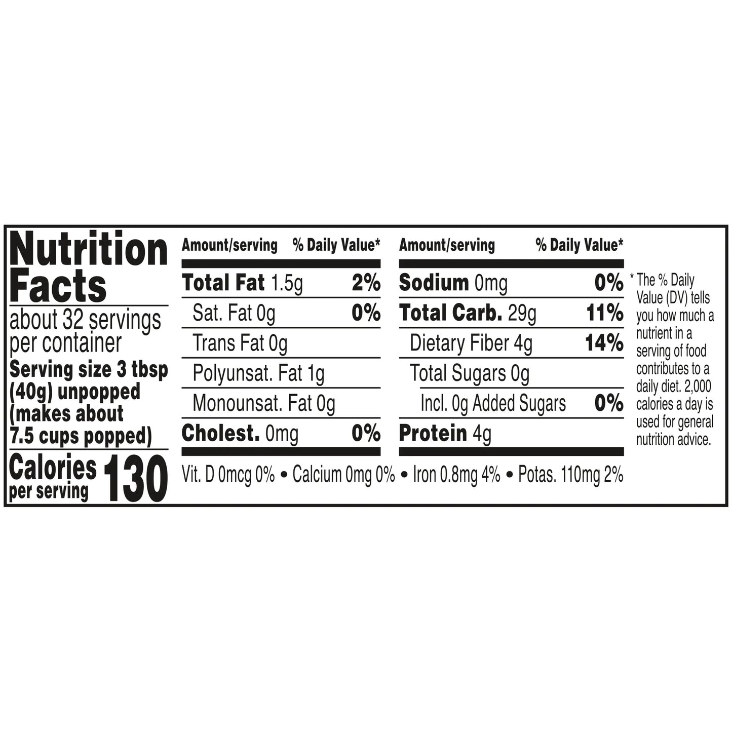 Popcorn Kernels, Yellow Corn, 45 Oz.