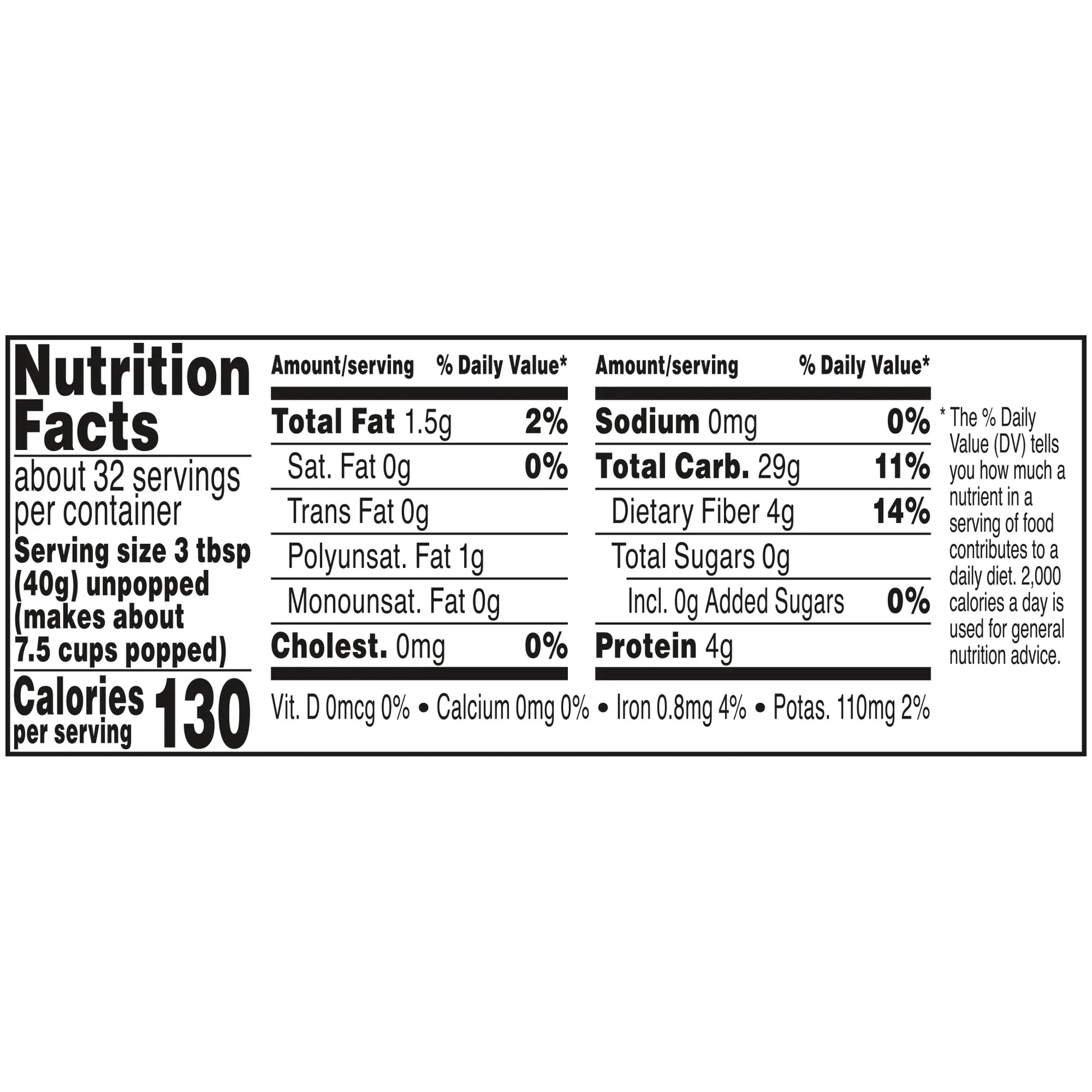 Popcorn Kernels, Yellow Corn, 45 Oz.