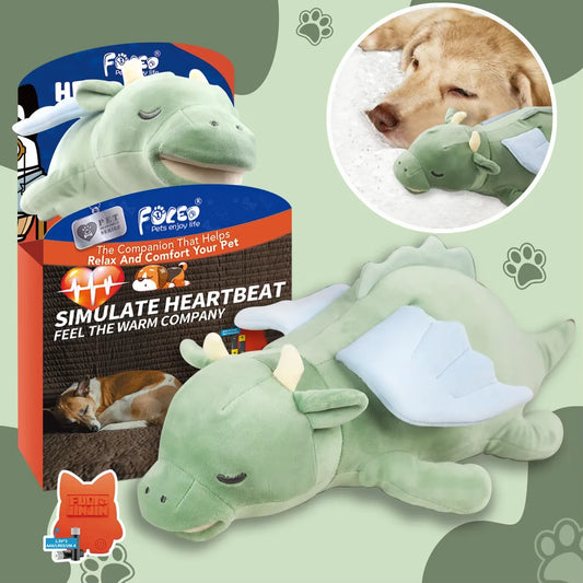 PET Gem Flying Dragon Dog Heartbeat Toy,Puppy Separation Stress Toy, Puppy Behavioral Training Aid for Dog Sleep Aid Plush