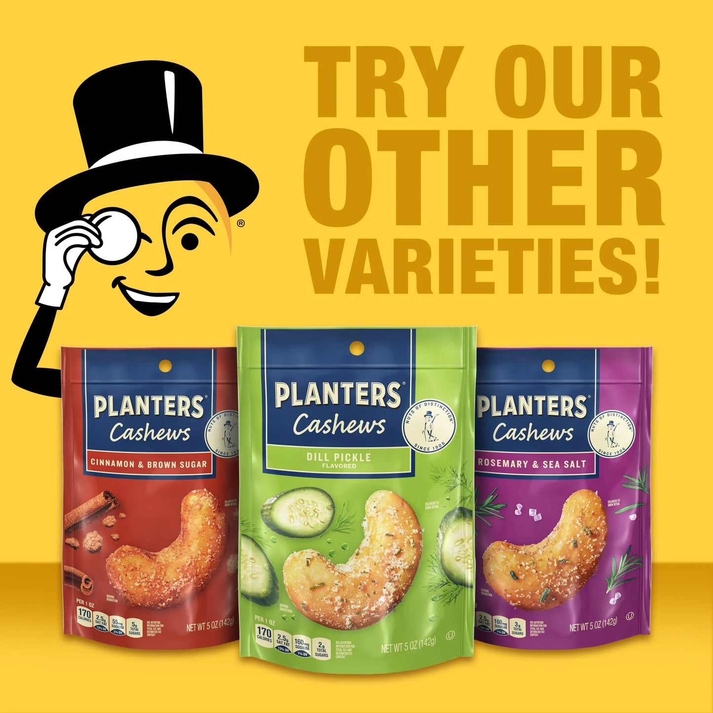 Garlic Chili Crisp Flavored Cashews, 5 Oz Resealable Bag