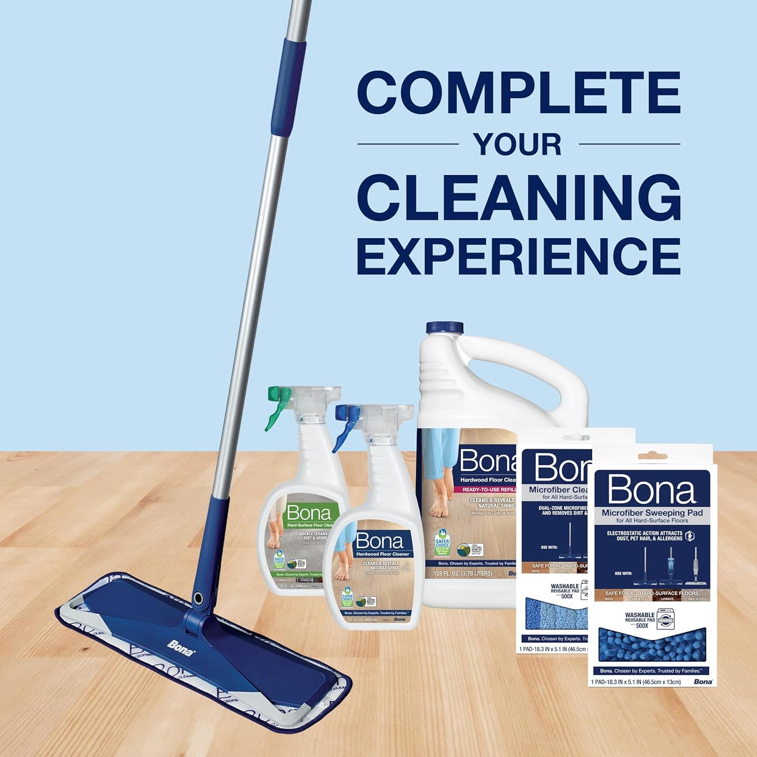 Premium Sweep & Clean Mop for Multi-Surface Floors