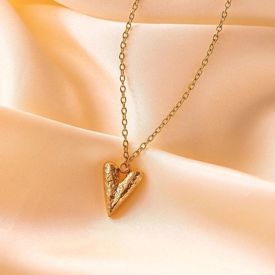 1 Pair Casual Cute Classic Style Pentagram Heart Shape Plating Hollow Out 304 Stainless Steel Titanium Steel 18K Gold Plated Hoop Earrings - Jewelry Trends USA