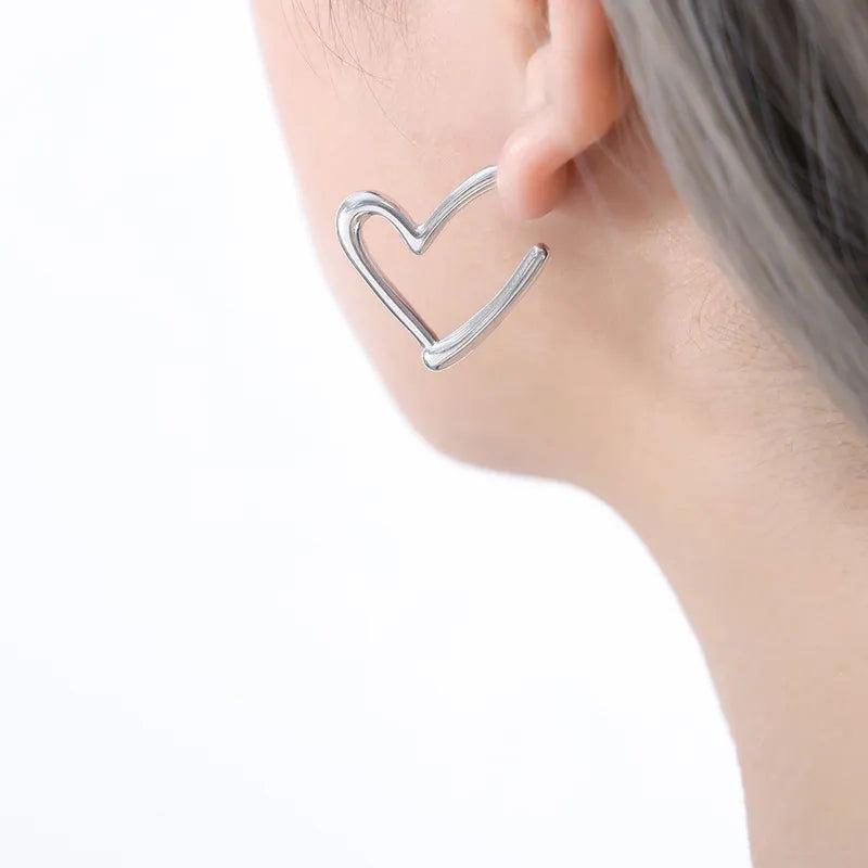 1 Pair IG Style Streetwear Geometric Plating Titanium Steel 18K Gold Plated Earrings - Jewelry Trends USA