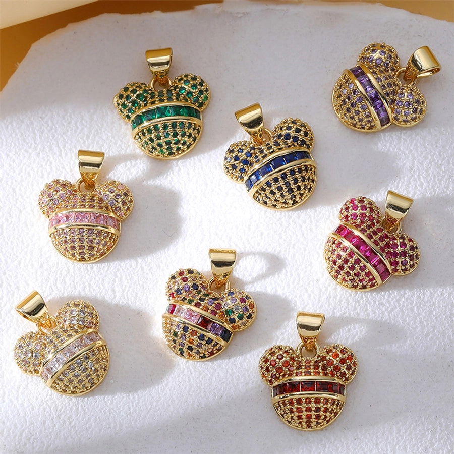 1 Piece Copper Zircon Plating Inlay Polished Pendant - Jewelry Trends USA