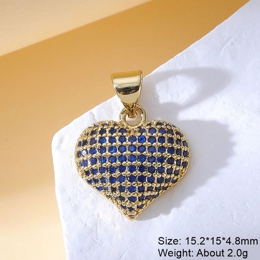 1 Piece Copper Zircon Plating Inlay Polished Pendant - Jewelry Trends USA