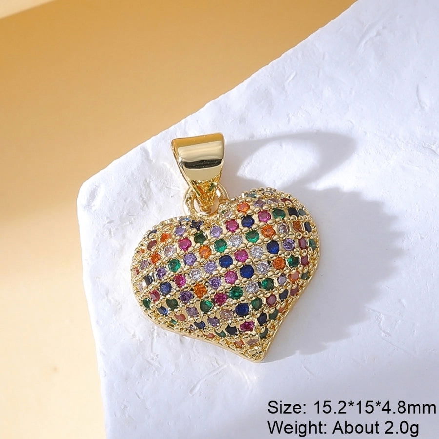 1 Piece Copper Zircon Plating Inlay Polished Pendant - Jewelry Trends USA
