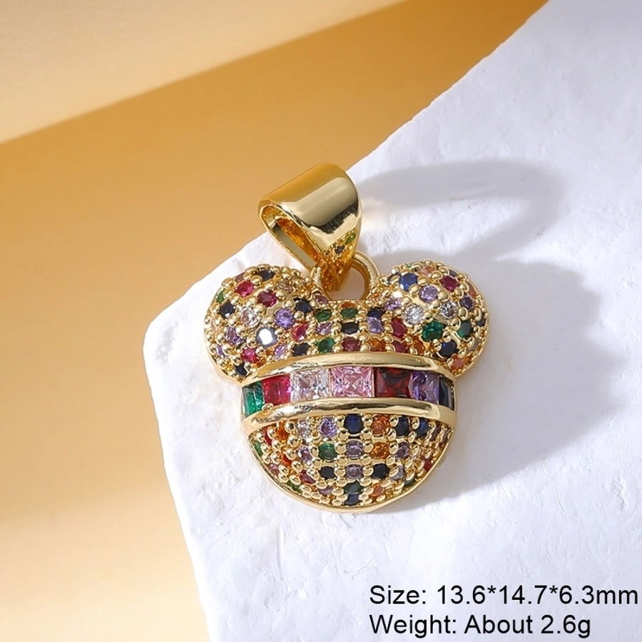1 Piece Copper Zircon Plating Inlay Polished Pendant - Jewelry Trends USA