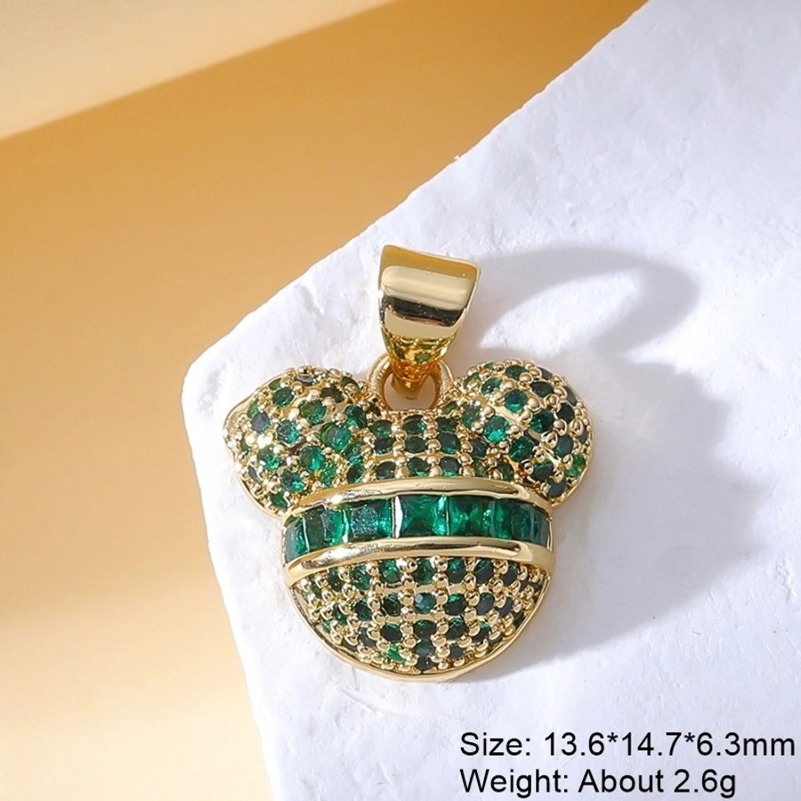 1 Piece Copper Zircon Plating Inlay Polished Pendant - Jewelry Trends USA