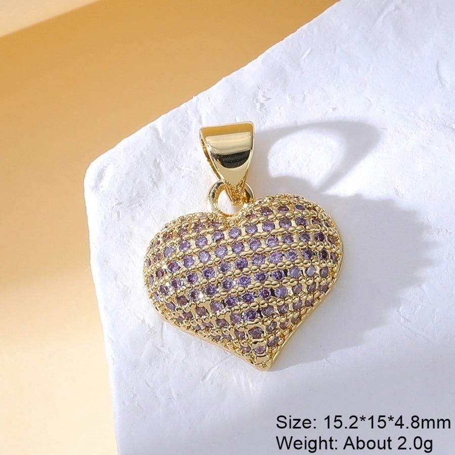 1 Piece Copper Zircon Plating Inlay Polished Pendant - Jewelry Trends USA