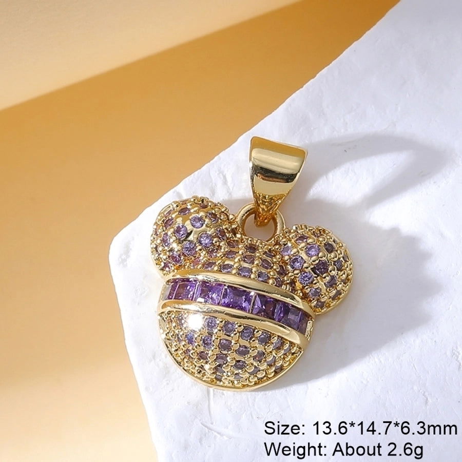 1 Piece Copper Zircon Plating Inlay Polished Pendant - Jewelry Trends USA
