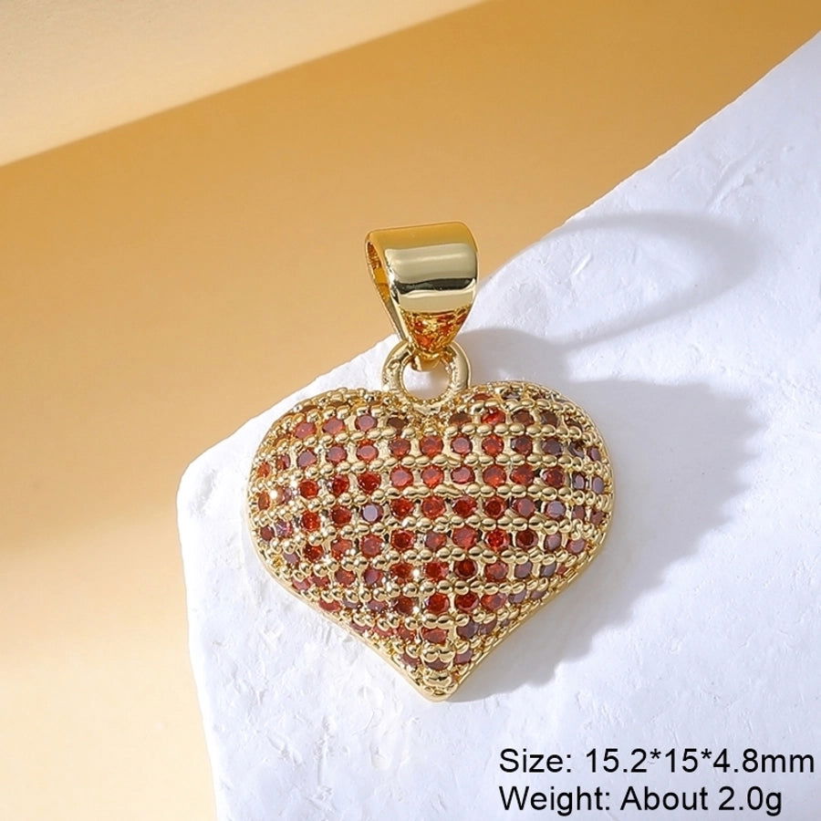 1 Piece Copper Zircon Plating Inlay Polished Pendant - Jewelry Trends USA