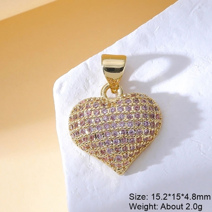 1 Piece Copper Zircon Plating Inlay Polished Pendant - Jewelry Trends USA