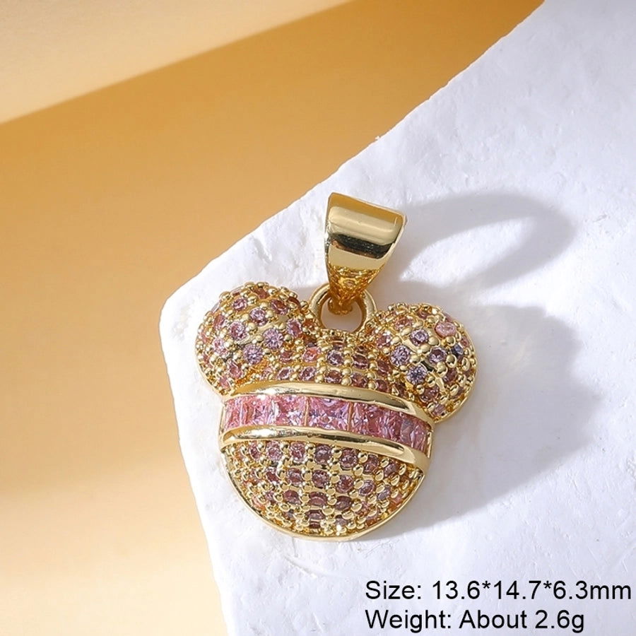 1 Piece Copper Zircon Plating Inlay Polished Pendant - Jewelry Trends USA
