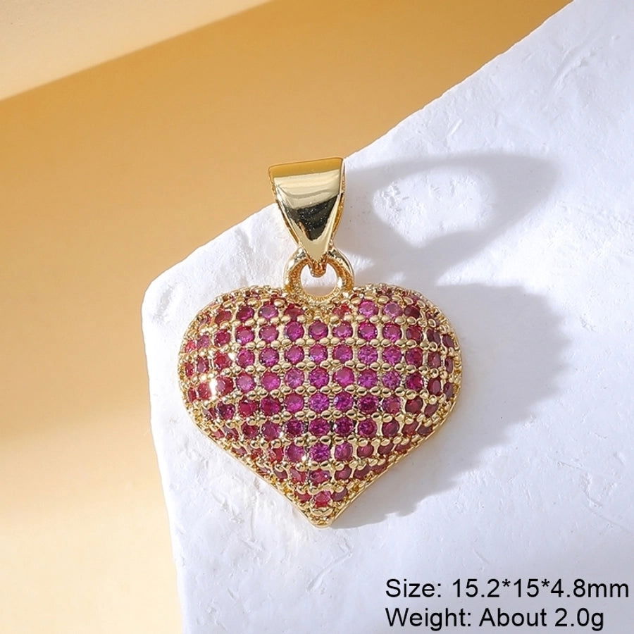 1 Piece Copper Zircon Plating Inlay Polished Pendant - Jewelry Trends USA