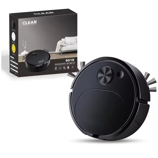 Smart USB Sweeping Robot Vacuum Cleaner 3-In-1 Wireless Mopping 1800Pa Powerful Cleaning for Home Office Floors