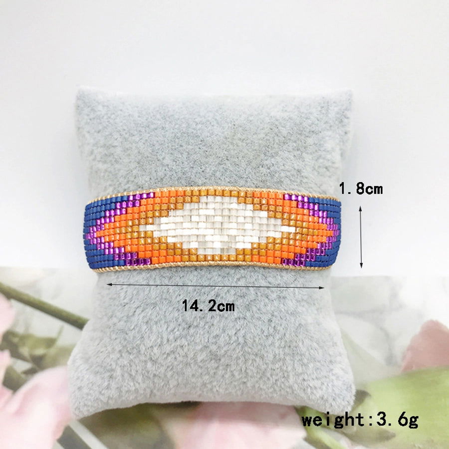 2023 europe and america cross border simple colorful geometric miyuki bracelet set handmade  zircon bracelet - Jewelry Trends USA