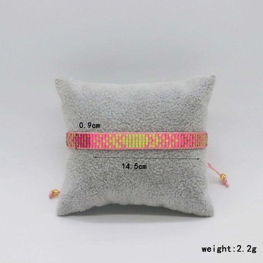 2023 europe and america cross border simple colorful geometric miyuki bracelet set handmade  zircon bracelet - Jewelry Trends USA