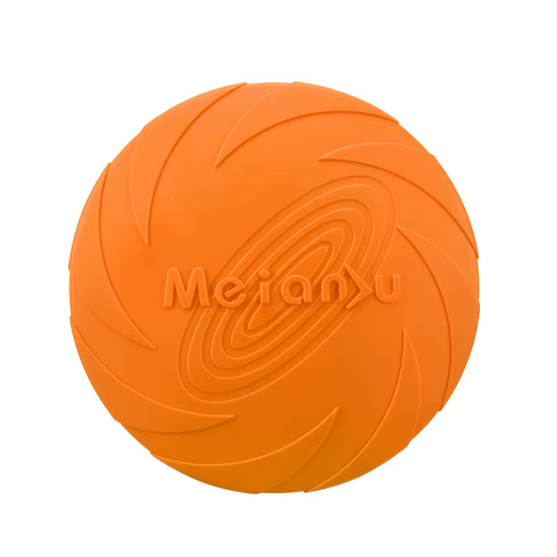 Pet Dog Flying Disk Toy Silicone Dog Cat Toy Dog Game Flying Discs Resistant Chew Puppy Training Interactive Pet Supplies
