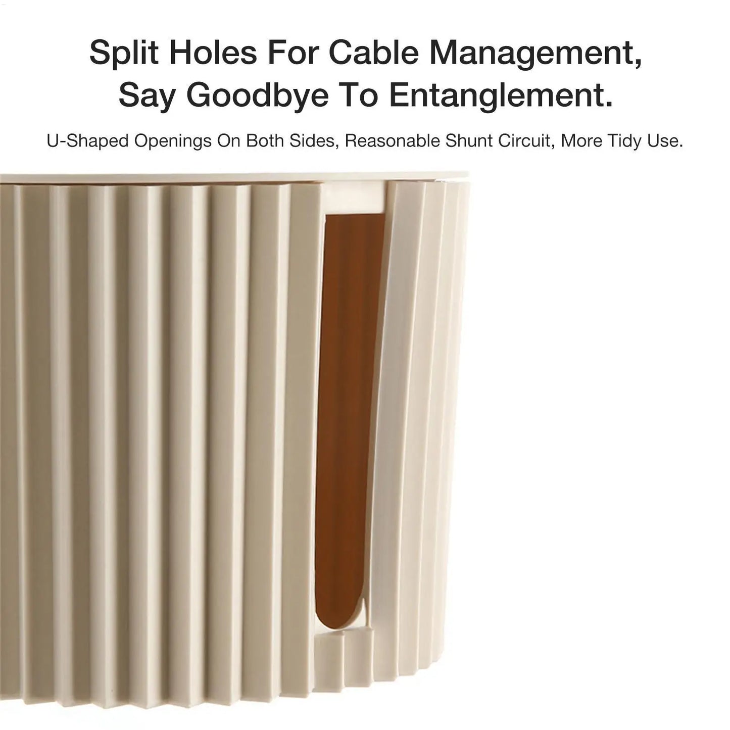 33X13.2X11Cm Cable Management Box Wire Junction Board Storage Box Hide Wires Power Strips Desk Cable Computer Organizer Box