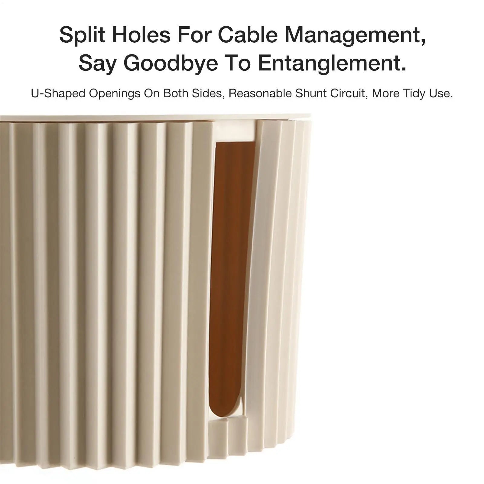 33X13.2X11Cm Cable Management Box Wire Junction Board Storage Box Hide Wires Power Strips Desk Cable Computer Organizer Box