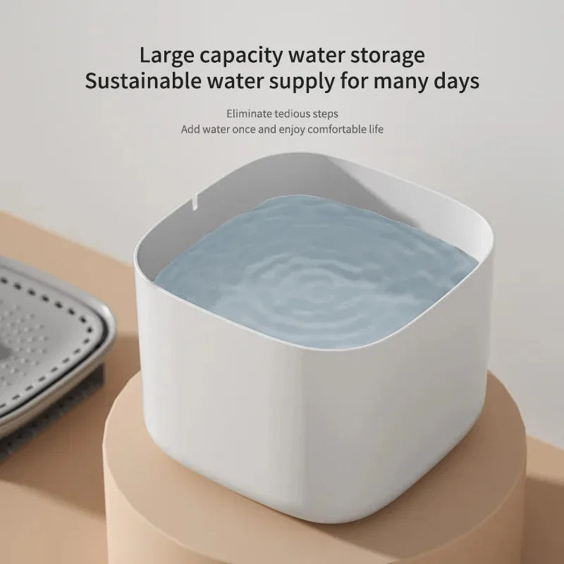 3L Smart Pet Water Fountain Automatic Induction Circulating Filtering Cat Water Drinker USB Electric Mute Cats Water Dispenser