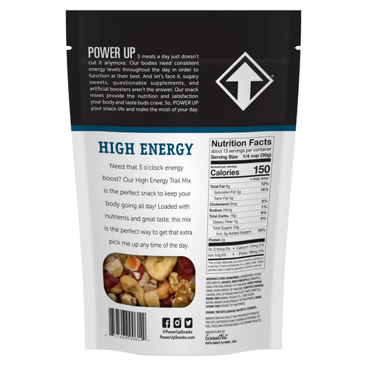 Trail Mix High Energy 14Oz, Gluten Free, Vegan, Non-Gmo