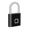 Keyless USB Charging Fingerprint Lock Smart Padlock Waterproof Door Lock 0.2Sec Unlock Portable Anti-Theft Padlock Zinc