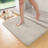 Long Hair Absorbent Bathroom Mat Furry Shower Room Foot Wiping Mat Toilet Non-Slip Mat Entrance Mat