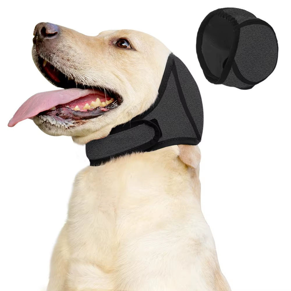 Anti Scare Dog Ear Muffs Noise Reducing Waterproof Head Hood Calming Anxiety Relief Ear Protection Swimming Grooming Fireworks