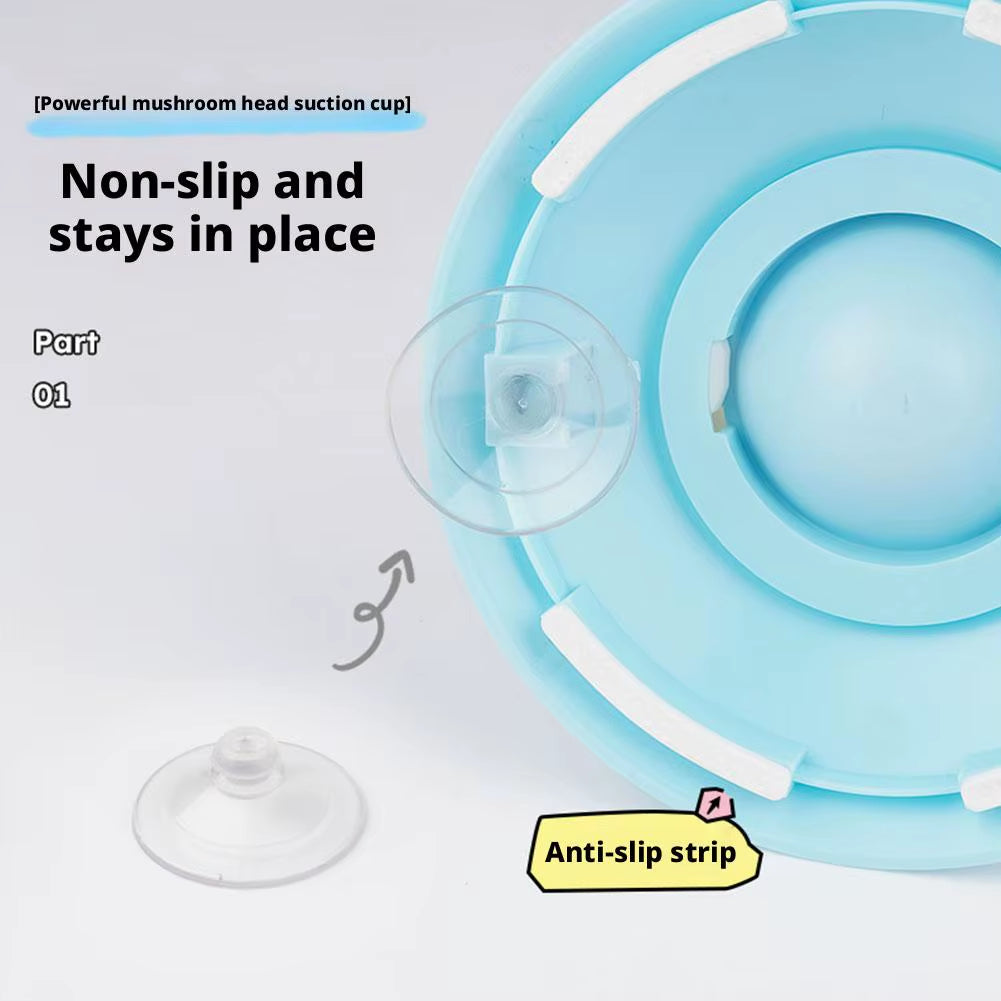 Dog Lick Ball Toy Slow Feeder for Dog Cat Liquid Food Calming Enrichment Toy for Bathing Grooming Anxiety Relief Lick Mat