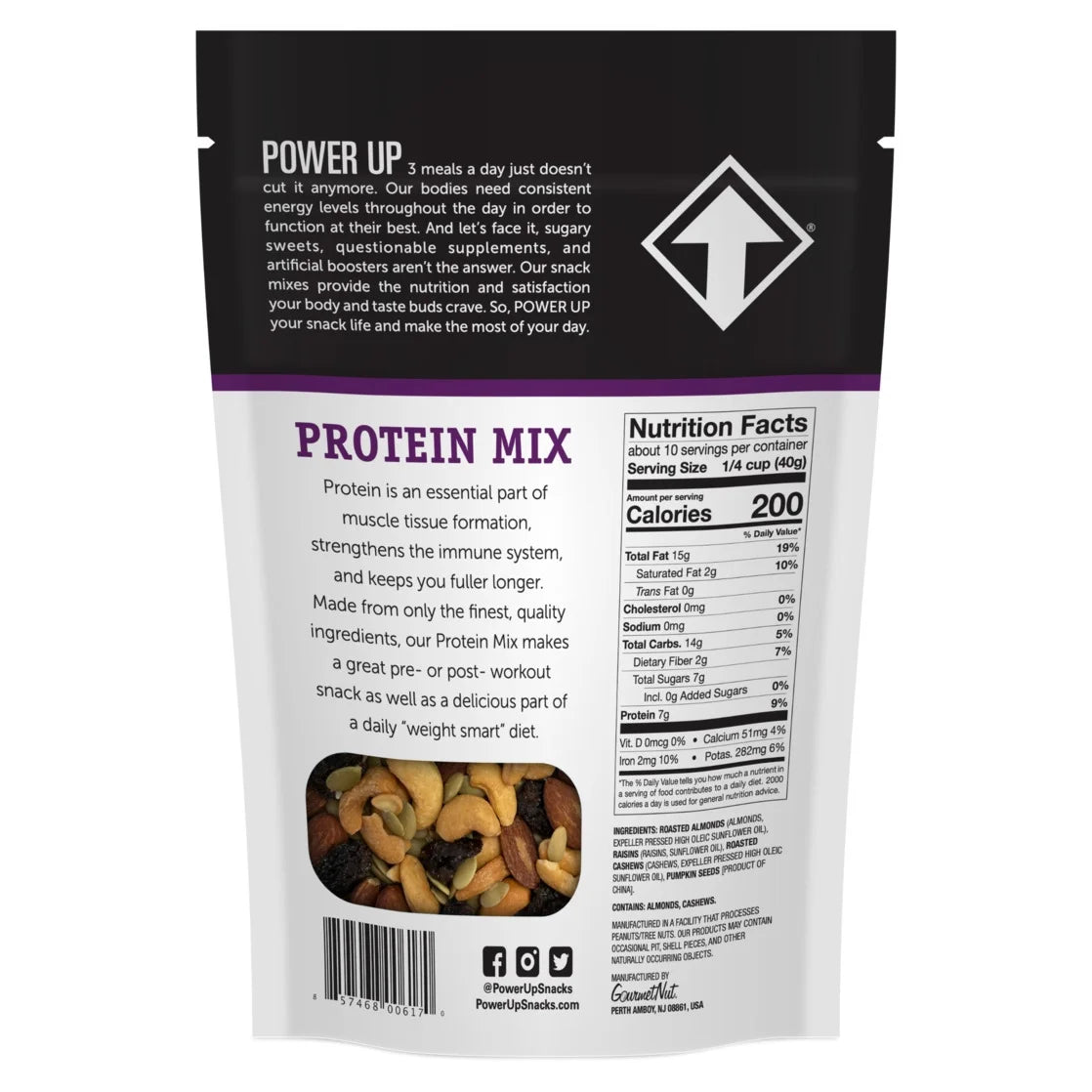 Trail Mix Protein Mix 14Oz, Gluten Free, Vegan, Non-Gmo