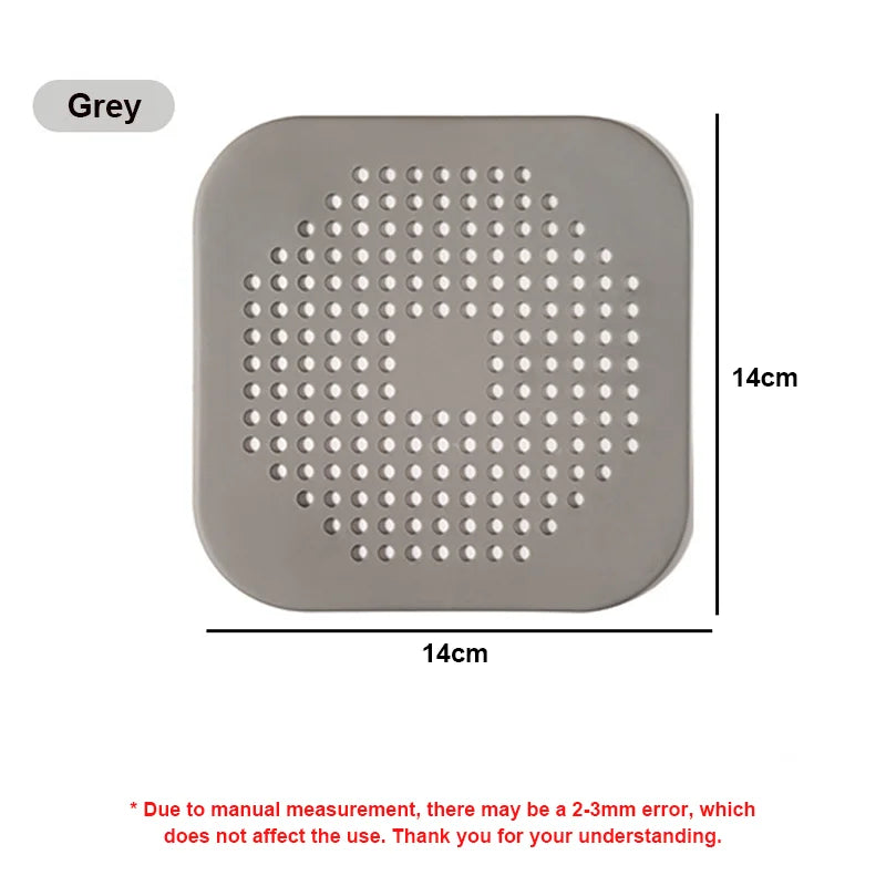 1/2/10/20Pcs Shower Drain Hair Catcher Sink Strainer Drain Cover Hair Catcher Silicone Hair Filter Kitchen Bathroom Accessories