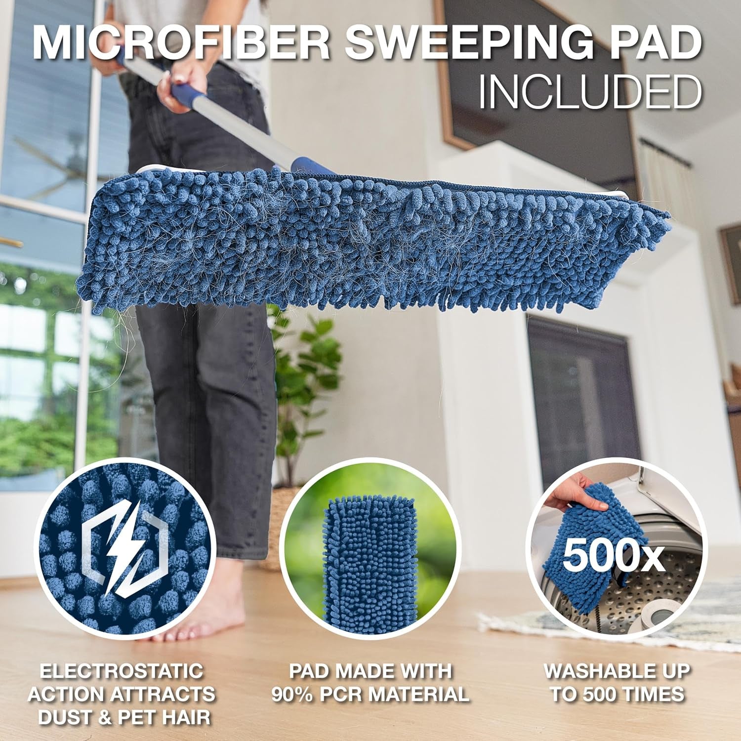 Premium Sweep & Clean Mop for Multi-Surface Floors