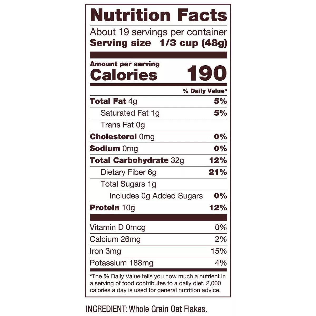 Bob'S Red Mill Gluten Free Protein Oats - 32Oz