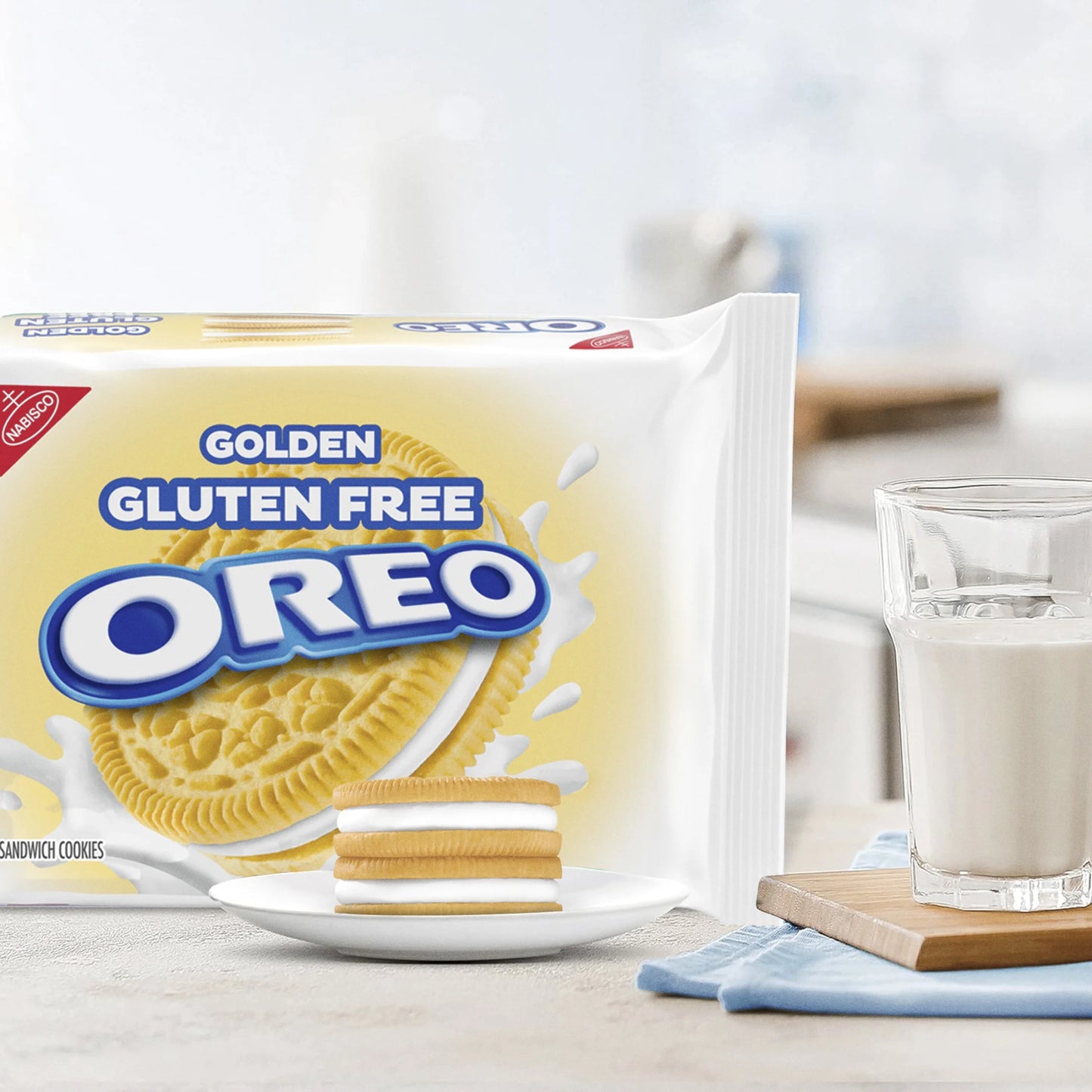 (3 Pack)  Gluten Free Golden Sandwich Cookies, Gluten Free Cookies, 12.08 Oz