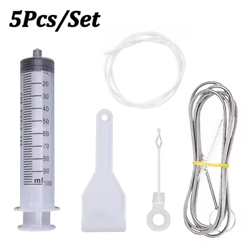 5/6Set Refrigerator Drain Hole Clog Remover Dredge Cleaning Tools Fridge Hole Brush Water Outlet Cleaner for Household Clean