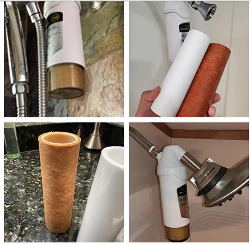 Shower Filter Remove Chlorine - Hard Water Filter - Water Softener - Showerhead Filter - 2 Replaceable Filter Cartridges