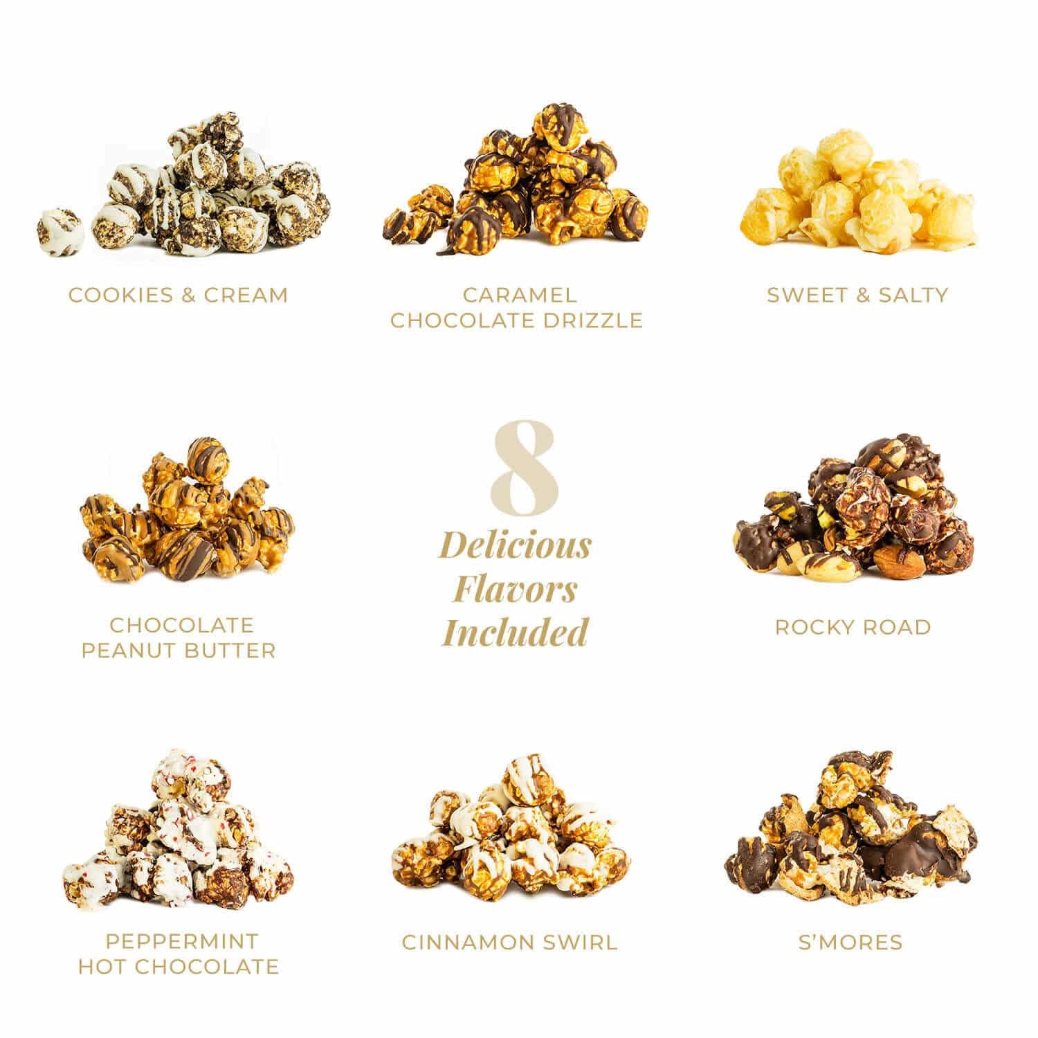 American Popcorn Gift Boxes – 10 & 8 Flavor Healthy Non-Gmo & Kosher