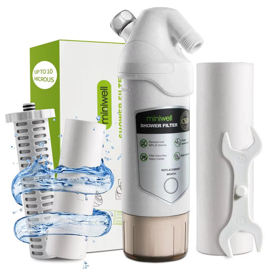Shower Filter Remove Chlorine - Hard Water Filter - Water Softener - Showerhead Filter - 2 Replaceable Filter Cartridges