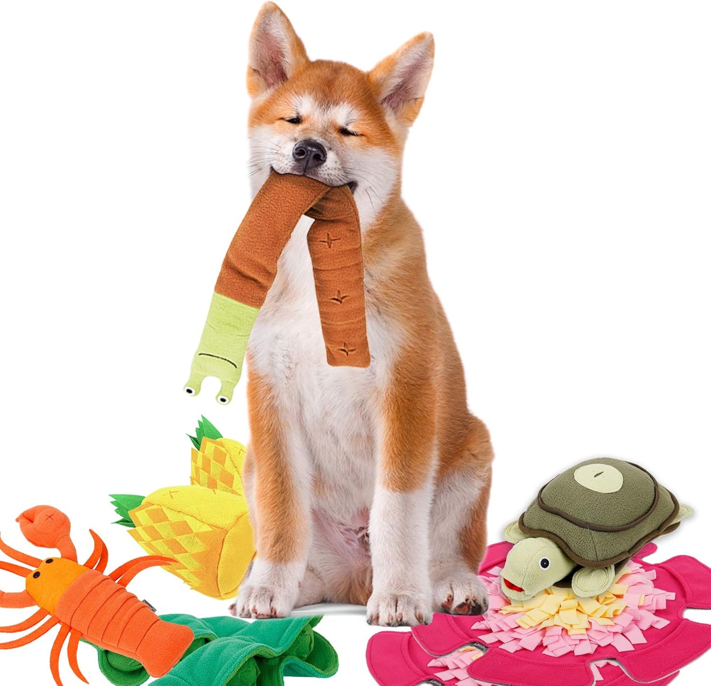 Pet Snuffle Mat for Dogs, Interactive Feed Game for Boredom, Encourages Natural Foraging Skills for Cats Dogs Bowl Travel Use, Dog Treat Dispenser Indoor Outdoor Stress Relief